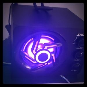 These are neon gamer speakers